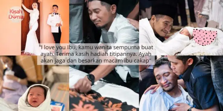 Isteri ‘Pergi’ Lepas Melahirkan, Suami Tak Henti Menangis Sambil Rangkul Bayi