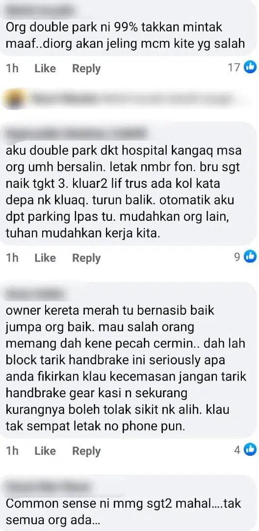 Marah Sampai Nak Nangis, 30 Minit Dihalang Double Park Tak Letak Nombor Phone