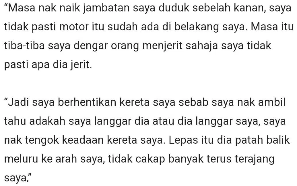 Warga Emas Dilanyak Tampil Bersihkan Nama, Nafi Tunjuk Isyarat Tak Senonoh