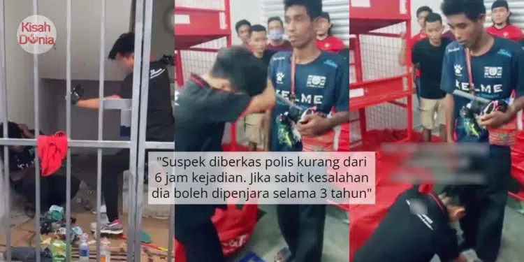 Kesal Baling Mercun, Lelaki Mohon Maaf Sujud Kaki OKU Tapi Macam Tak Ikhlas?