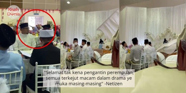 Pelamin Anganku Musnah Waktu Ijab Kabul, Tangan Tok Kadi Sempat Buat Mini Love?