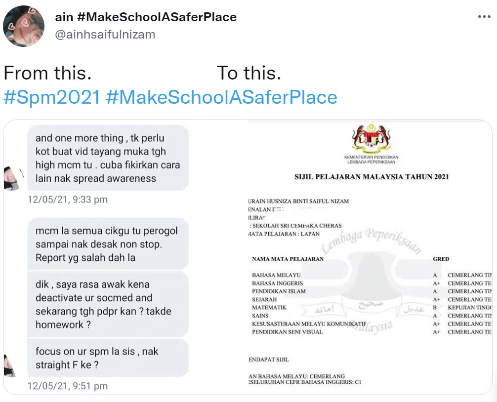 Pernah Naik Turun Balai Polis, Ain Husniza Buktikan Result SPM Tetap Cemerlang