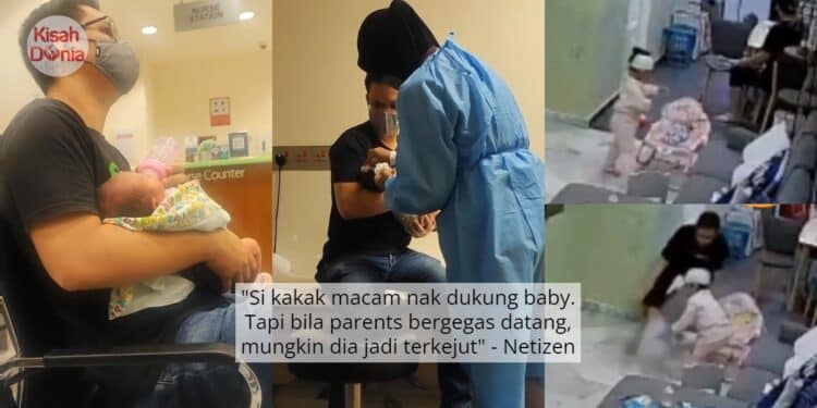 [VIDEO] Mak Ayah Akui Silap, Tak Expect Anak Autisme Lepaskan Baby Ke Lantai 1
