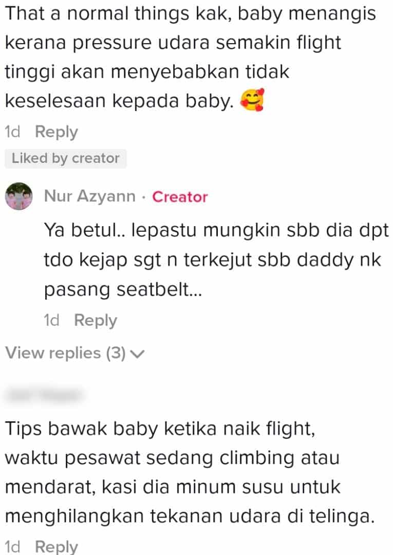 Penumpang Mengadu Telinga Bingit, Parents Mohon Maaf Twins Meraung Dalam Flight