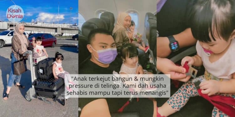 Penumpang Mengadu Telinga Bingit, Parents Mohon Maaf Twins Meraung Dalam Flight 1