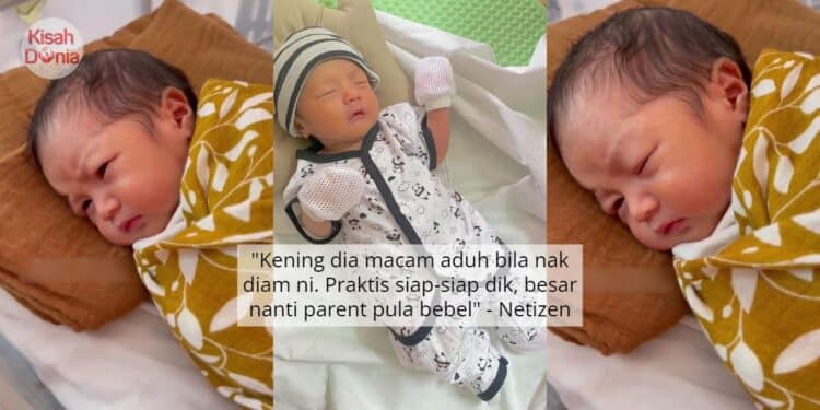 [VIDEO] Doktor Bebel Tidur Pun Tak Aman, Baby Baru Lahir Terus Berkerut Muka 1