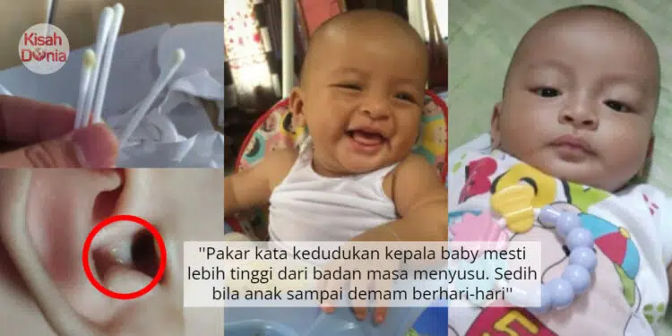 Akibat Salah Posisi Menyusu, Bayi Tersedak Sampai Mengalir Keluar Dari Telinga