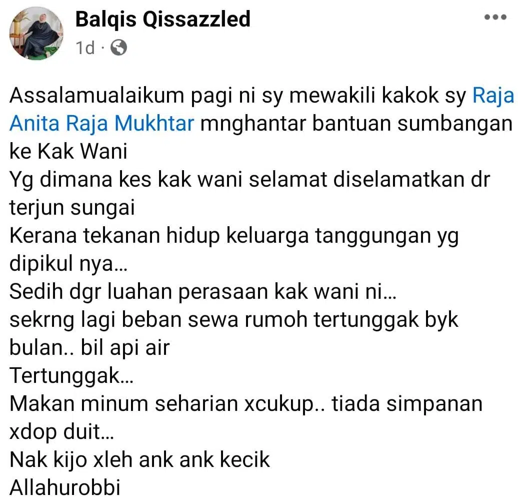 Tertekan Pikul Banyak Beban Keluarga, Ibu Anak 5 Nyaris Terkorban Di Sungai