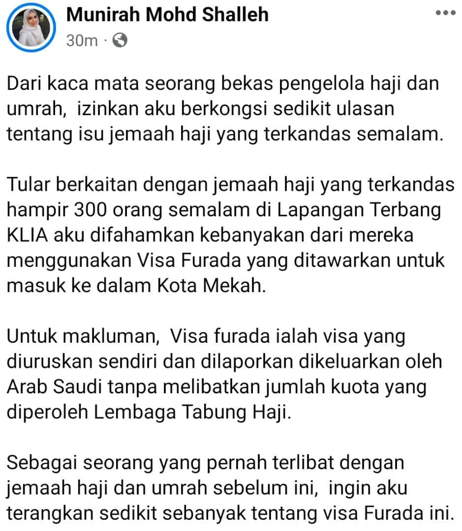 Visa Furada Taktik Scam? Bekas Pengelola Haji Perjelas Isu 400 Jemaah Terkandas