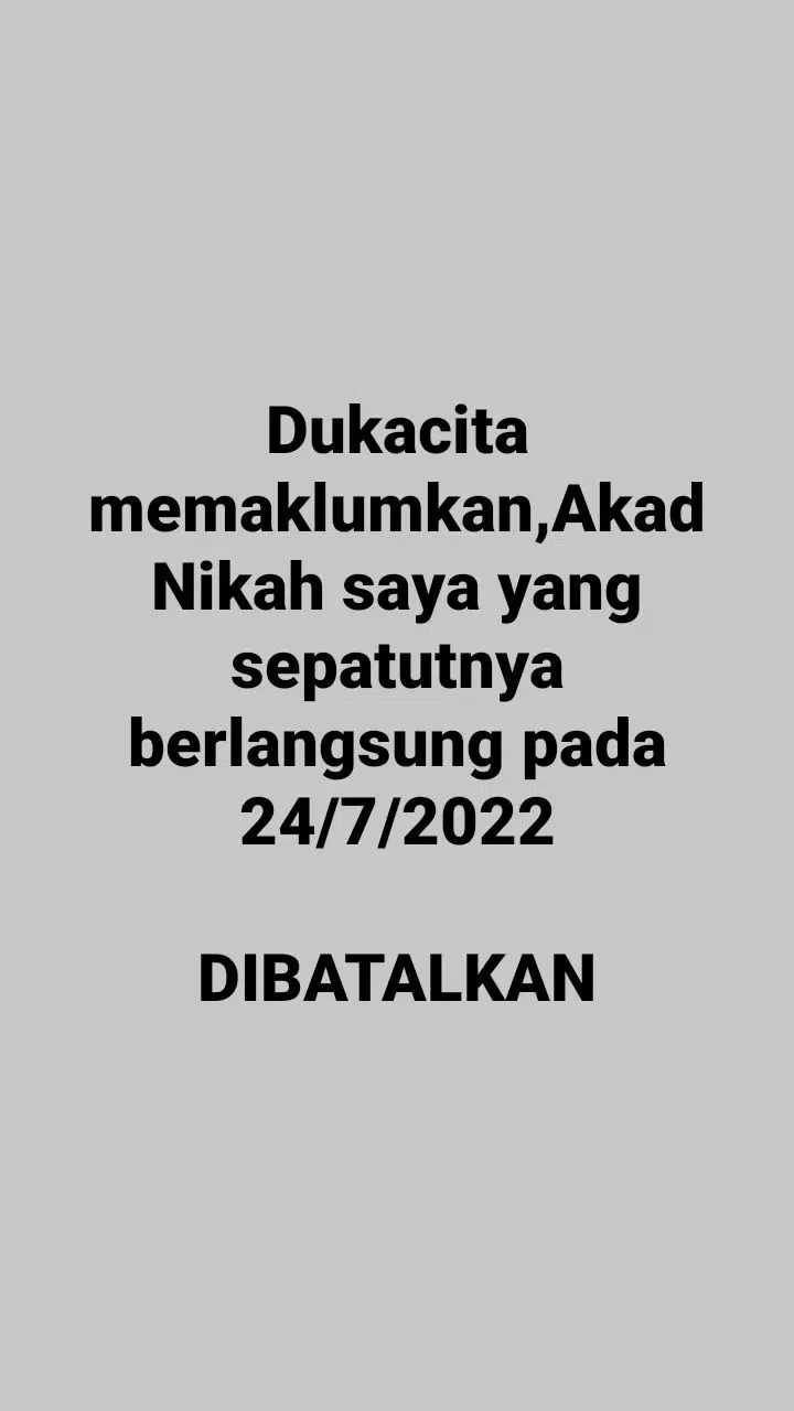 Sedih, Bakal Suami Tergamak Cancel Nikah Saat Akhir – “Family Dia Pun Tak Tahu”