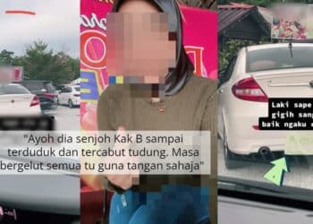 Risau Kantoi Singgah ‘Air Buah Viral’, Pemilik Tutup Plat Kereta Pakai Tuala
