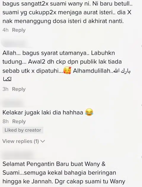 “Yang Pertama Labuhkan Tudung” -Suami Wany Hasrita Tegaskan Syarat Lepas Kahwin