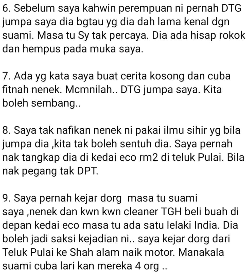 Cleaner Guna Sihir Rampas Suami Orang – “Waktu Sanding, Muka Macam Nenek Tua”