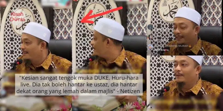 Wanita Meracau Marah Di Ceramah Live Ustaz Kazim-“Pegang Mat, Pasal Syaitan Tu”