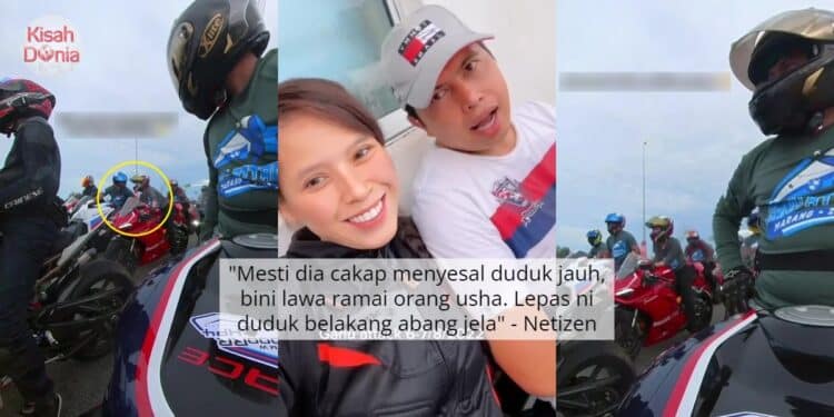 Ride Konvoi Sama-Sama, Suami Cekak Pinggang Nampak Bini Borak Dengan Biker Lain 1