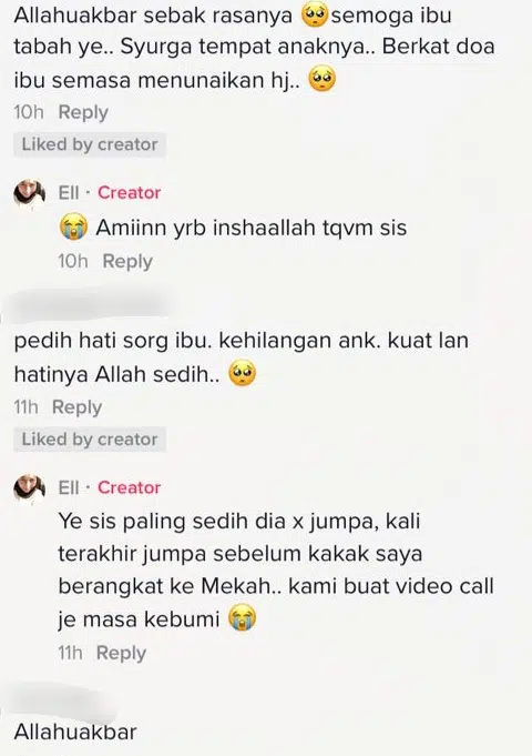 Anak ‘Pergi’ 2 Hari Lepas Hantarkan Tunai Haji, Ibu Pulang Dengan Tangisan