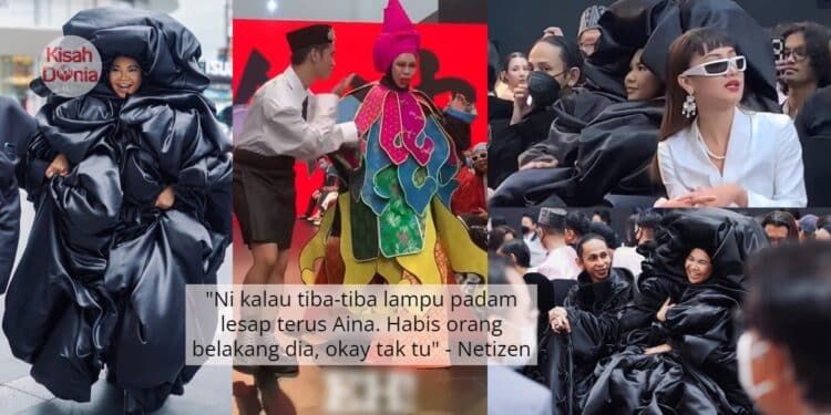 DSV Catwalk Dalam Baju Berlapis, Netizen Pula Kesian Tetamu Belakang Aina Abdul 1
