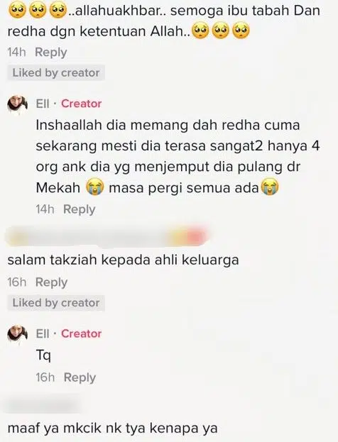 Anak ‘Pergi’ 2 Hari Lepas Hantarkan Tunai Haji, Ibu Pulang Dengan Tangisan