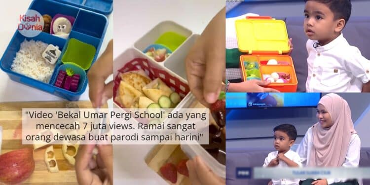 Bekal Umar Pergi School Trending Di TikTok, Ramai Terhibur Pelat "Cucun-Cucun" 1