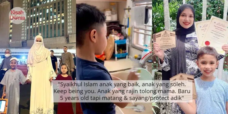 Tidak Sia-Sia Puteri Sarah Didik Dari Kecil, Anak Sulung Bantu Buat Kerja Rumah