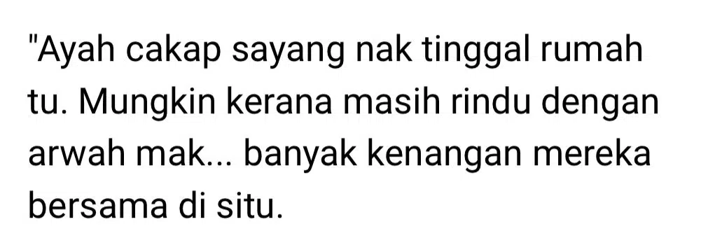 Rindu ‘Air Tangan’ Isteri, Ayah Sayu Bawa Bahan Mentah Minta Anak Masakkan