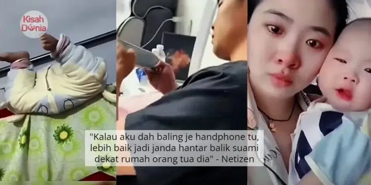 Anak Meraung Terperosok Tepi Katil, Wanita Sebak Suami Boleh Sambung Main Game