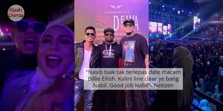 Pernah Terlepas Tengok Billie Eilish, Kali Ini Nabil Sempat Ke Konsert Dewa 19