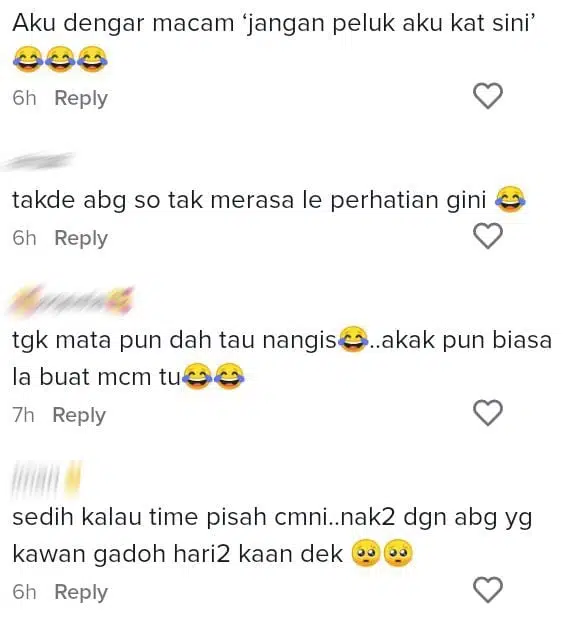 Cover Sedih Sampai Timbul Urat Kepala, Pemuda Tahan Sebak Lepaskan Adik Pergi