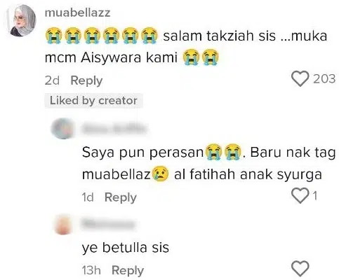 Anak Syurga Cuma Dipinjam 7 Hari, MUA Bellaz Sebak Kerana Persis Wajah Bayinya