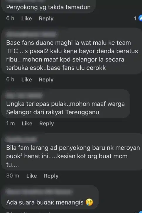 Terengganu Gagal Ke Final Bola, Anak Player Selangor Menangis Bas Dibaling Batu