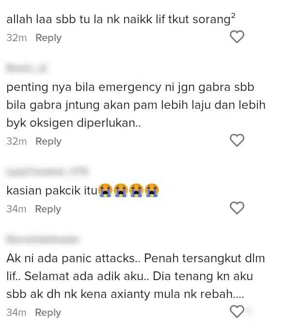 Panik Lebih Sejam Terperangkap Dalam Lif, Warga Emas Sampai Pengsan Sesak Nafas