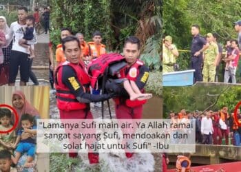 “Mesti Sufi Sejuk Kat Bawah Tu”-Longlai Kaki Ayah Saat Tubuh Anak Ditemui Bomba
