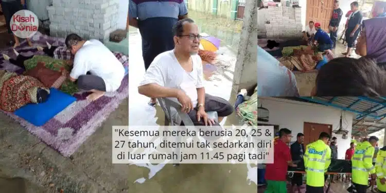 Asbab Terpegang Tiang, Bapa Kehilangan 3 Anak Serentak Akibat Direnjat Elektrik