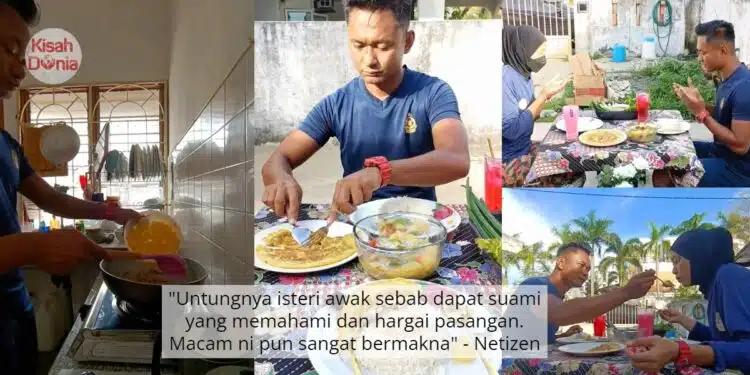 Simple Tapi Romantik, Suami Pikat Hati Isteri Sedia Juadah Untuk Makan Bersama