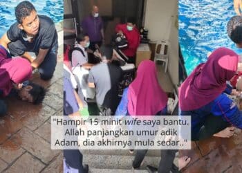 Muka Biru Lepas 5 Minit Terlungkup Dalam Kolam, Mujur Budak Pantas Diberi CPR