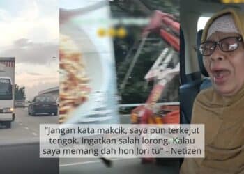 Ibu Panik Diusik Anak, Percaya Hampir Bertembung Lori Yang Sedang Melawan Arus