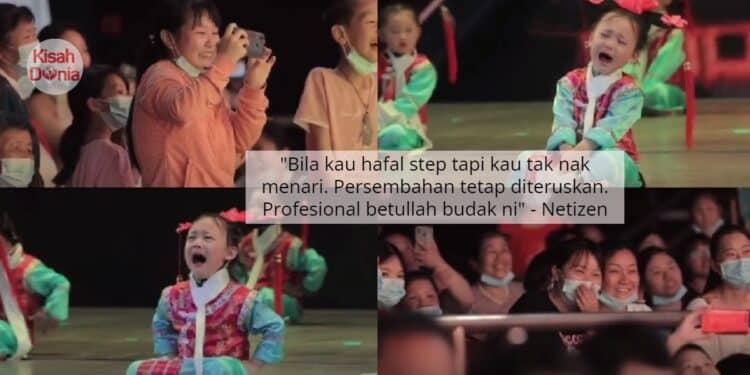 Tetap Perform Walau Tengah Menangis, Aksi Comel Si Cilik Buat Penonton Terhibur