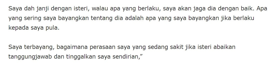 Isteri Lumpuh Hingga Tinggal Tulang, Kesetiaan Edika Yusof Kembali Jadi Bualan