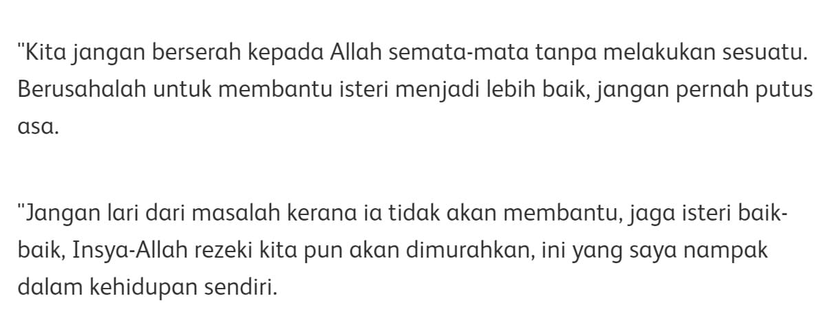 Isteri Lumpuh Hingga Tinggal Tulang, Kesetiaan Edika Yusof Kembali Jadi Bualan