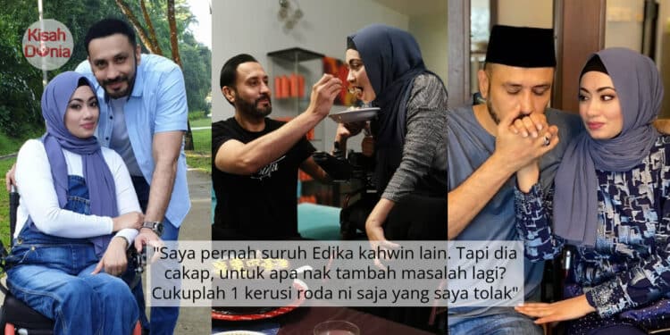 Isteri Lumpuh Hingga Tinggal Tulang, Kesetiaan Edika Yusof Kembali Jadi Bualan