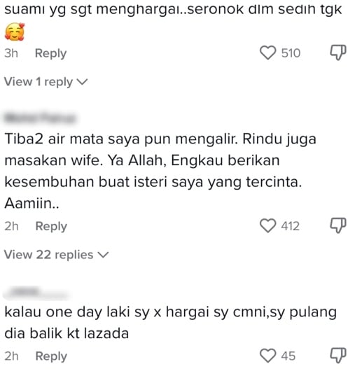 Lama Tak Masak Asbab Kurang Sihat, Suami Menangis Dapat Makan Air Tangan Isteri