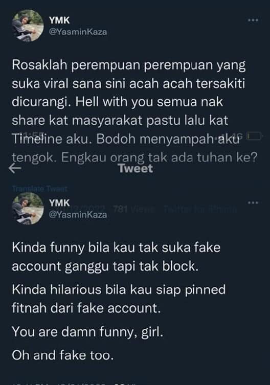 Lepas Galak Sindir Puteri Sarah, Akaun Twitter Kakak Ira Kazar Terus Lesap