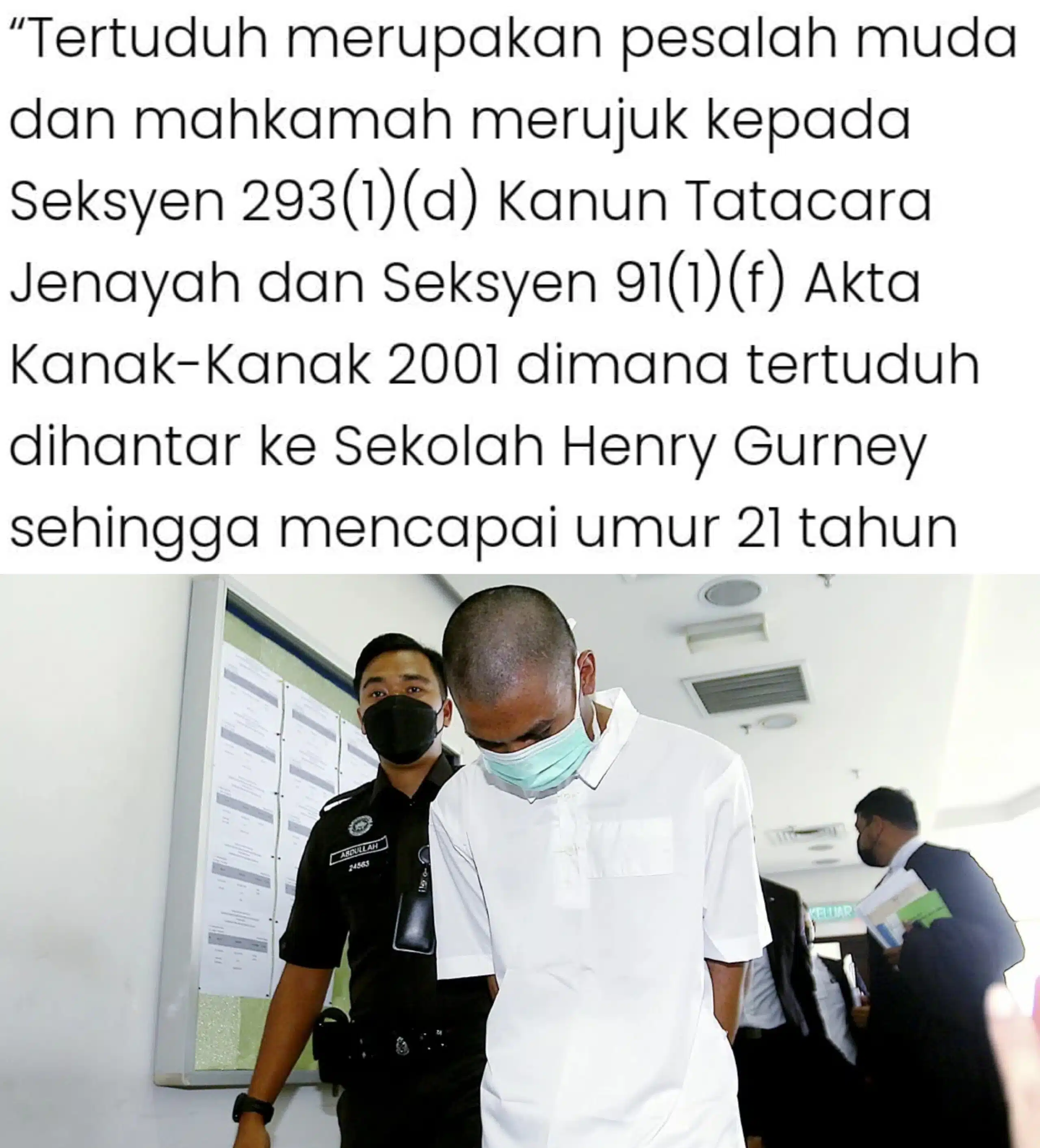 Padah Ulang Silap Sama, Remaja Viral Curi Tabung Dihantar Sekolah Henry Gurney