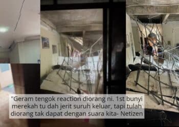 Gadis Rakam Siling Rumah Tiba-Tiba Runtuh, Ramai Cemas Kenapa Lambat Off Suis