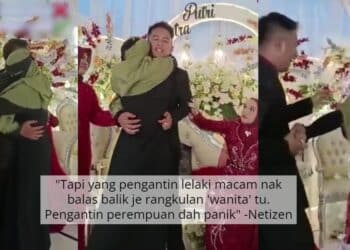 Pengantin Lelaki Dirangkul Erat ‘Tetamu Wanita’, Si Isteri Sampai Terduduk..