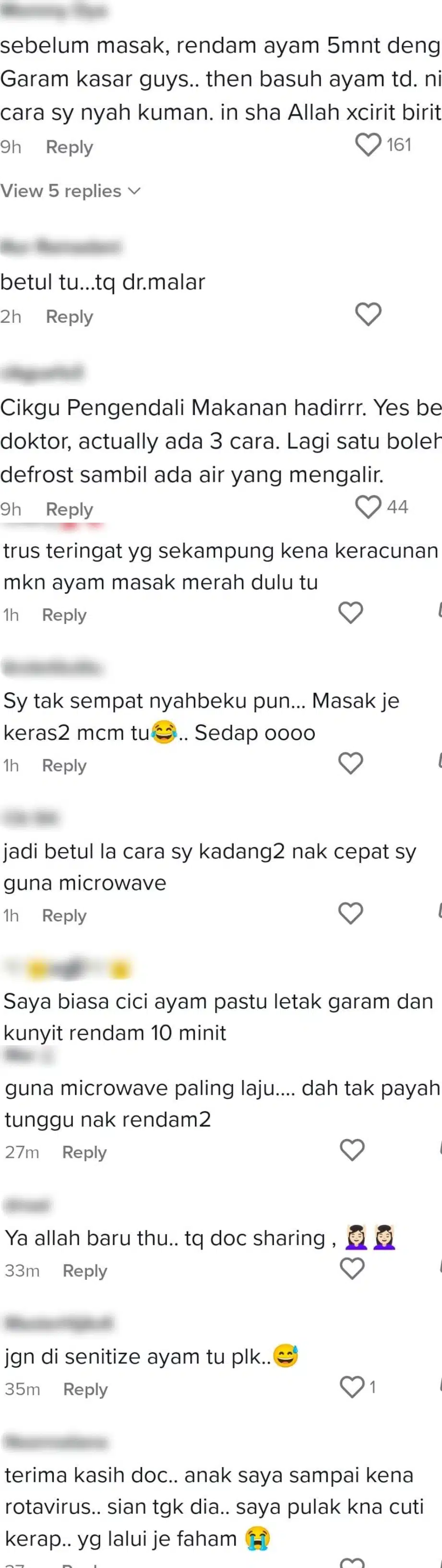 Lama Dalam Sinki Undang Keracunan, Dr Malar Dedah Cara Selamat ‘Defrost’ Ayam