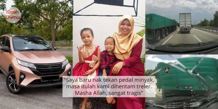 Anak Menangis Takut, Wanita Cerita Detik Kereta Berpusing Angkara Treler Laju