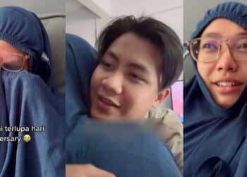 Sebak…Suami Isteri Sweet Kucup Dahi Sebelum Melangkah Masuk Mahkamah Syariah