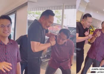 Sebak…Suami Isteri Sweet Kucup Dahi Sebelum Melangkah Masuk Mahkamah Syariah