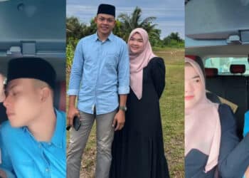 Sebak…Suami Isteri Sweet Kucup Dahi Sebelum Melangkah Masuk Mahkamah Syariah